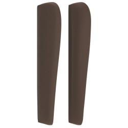 Tête de lit avec oreilles Marron 93x23x118/128 cm Similicuir 