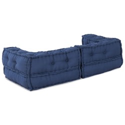 Pouf modulaireIndigo 140x70x36 en tissu 