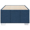 Cadre de lit sans matelas bleu 80x200 cm tissu 