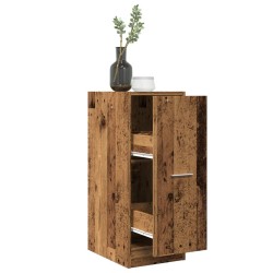 Armoire d'apothicaire vieux bois 30x41x77,5cm bois d'ingénierie 
