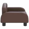 Lit pour chien marron 50x40x30 cm similicuir 