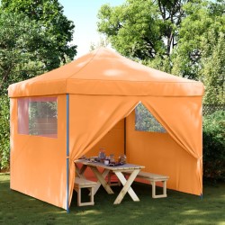 Tente de réception pliable escamotable avec 4 parois latérales 