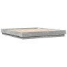 Cadre de lit sans matelas gris béton 180x200 cm 