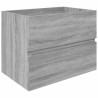 Armoire d'évier Sonoma gris 60x38,5x45 cm Bois d'ingénierie 
