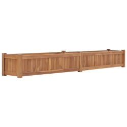 Lit surélevé 200x30x25 cm Bois de teck solide 