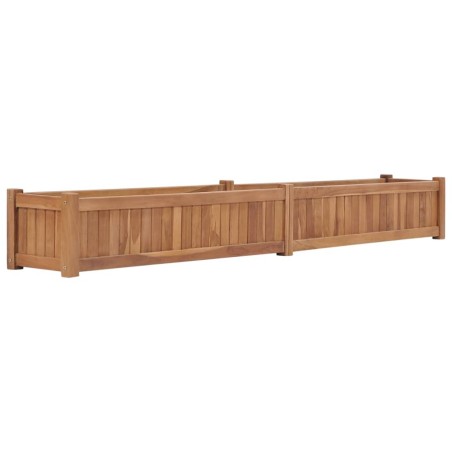Lit surélevé 200x30x25 cm Bois de teck solide 