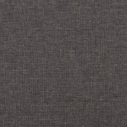 Chaise de relaxation avec repose-pied Gris foncé Tissu 