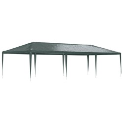 Tente de réception professionnelle 4x9 m Vert 90 g/m² 