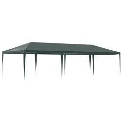 Tente de réception professionnelle 4x9 m Vert 90 g/m² 