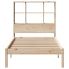 Lit bibliothèque sans matelas 90x190 cm bois de pin massif 