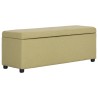 Banc avec compartiment de rangement 116 cm Vert Polyester 
