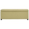 Banc avec compartiment de rangement 116 cm Vert Polyester 