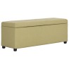 Banc avec compartiment de rangement 116 cm Vert Polyester 
