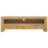 Meuble TV 110x30x35 cm Bois de teck solide 