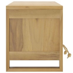 Meuble TV 110x30x35 cm Bois de teck solide 