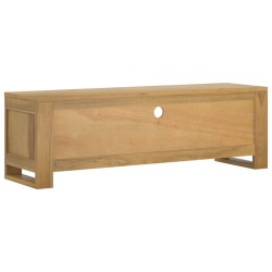 Meuble TV 110x30x35 cm Bois de teck solide 