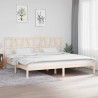 Cadre de lit sans matelas bois massif 200x200 cm 
