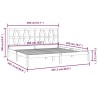 Cadre de lit sans matelas bois massif 200x200 cm 