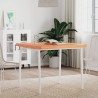 Dessus de table 80x80x4 cm carré bois massif de hêtre 