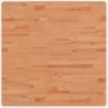 Dessus de table 80x80x4 cm carré bois massif de hêtre 