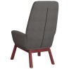 Chaise de relaxation avec repose-pied Gris clair Tissu 