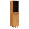 Armoire de salle de bain 38x33x160 cm bois massif d'acacia 