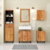 Armoire de salle de bain 38x33x160 cm bois massif d'acacia 