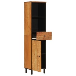 Armoire de salle de bain 38x33x160 cm bois massif d'acacia 
