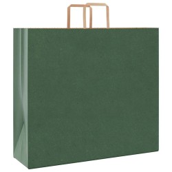 Sacs en papier 250 pcs avec poignées vert 54x15x49 cm 