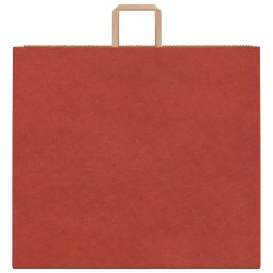 Sacs en papier 250 pcs avec poignées rouge 54x15x49 cm 
