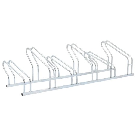 Support de vélo au sol autoportant pour 6 vélos acier galvanisé 