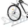 Support de vélo au sol autoportant pour 6 vélos acier galvanisé 
