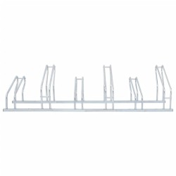 Support de vélo au sol autoportant pour 6 vélos acier galvanisé 