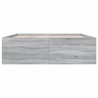 Cadre de lit sans matelas sonoma gris 150x200 cm 