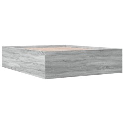 Cadre de lit sans matelas sonoma gris 150x200 cm 