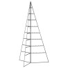 Arbre de Noël en métal pour décoration noir 180 cm 