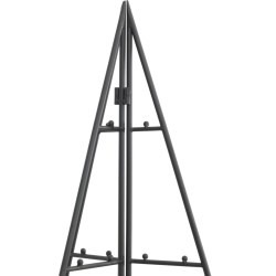 Arbre de Noël en métal pour décoration noir 180 cm 