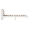 Cadre de lit sans matelas blanc 90x200 cm bois de pin massif 