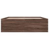 Cadre de lit sans matelas chêne marron 150x200 cm 