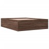 Cadre de lit sans matelas chêne marron 150x200 cm 