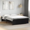 Cadre de lit sans matelas noir 140x190 cm 