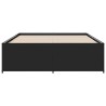 Cadre de lit sans matelas noir 140x190 cm 