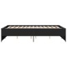 Cadre de lit sans matelas noir 140x190 cm 
