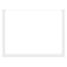Pieds de table à manger en U 2 pièces Blanc 100 x (72-73) cm Acier 