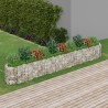 Lit surélevé à gabion Fer galvanisé 400x50x50 cm 