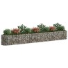 Lit surélevé à gabion Fer galvanisé 400x50x50 cm 