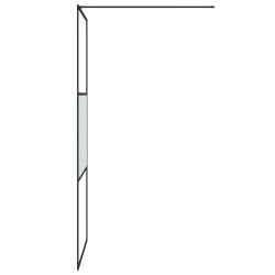 Paroi de douche Noir 90x195 cm Verre ESG demi-dépoli 