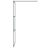 Paroi de douche Noir 90x195 cm Verre ESG demi-dépoli 