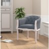 Chaise à manger Gris foncé Velours 