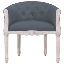 Chaise à manger Gris foncé Velours 